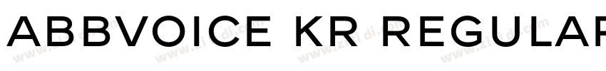 ABBvoice KR Regular字体转换